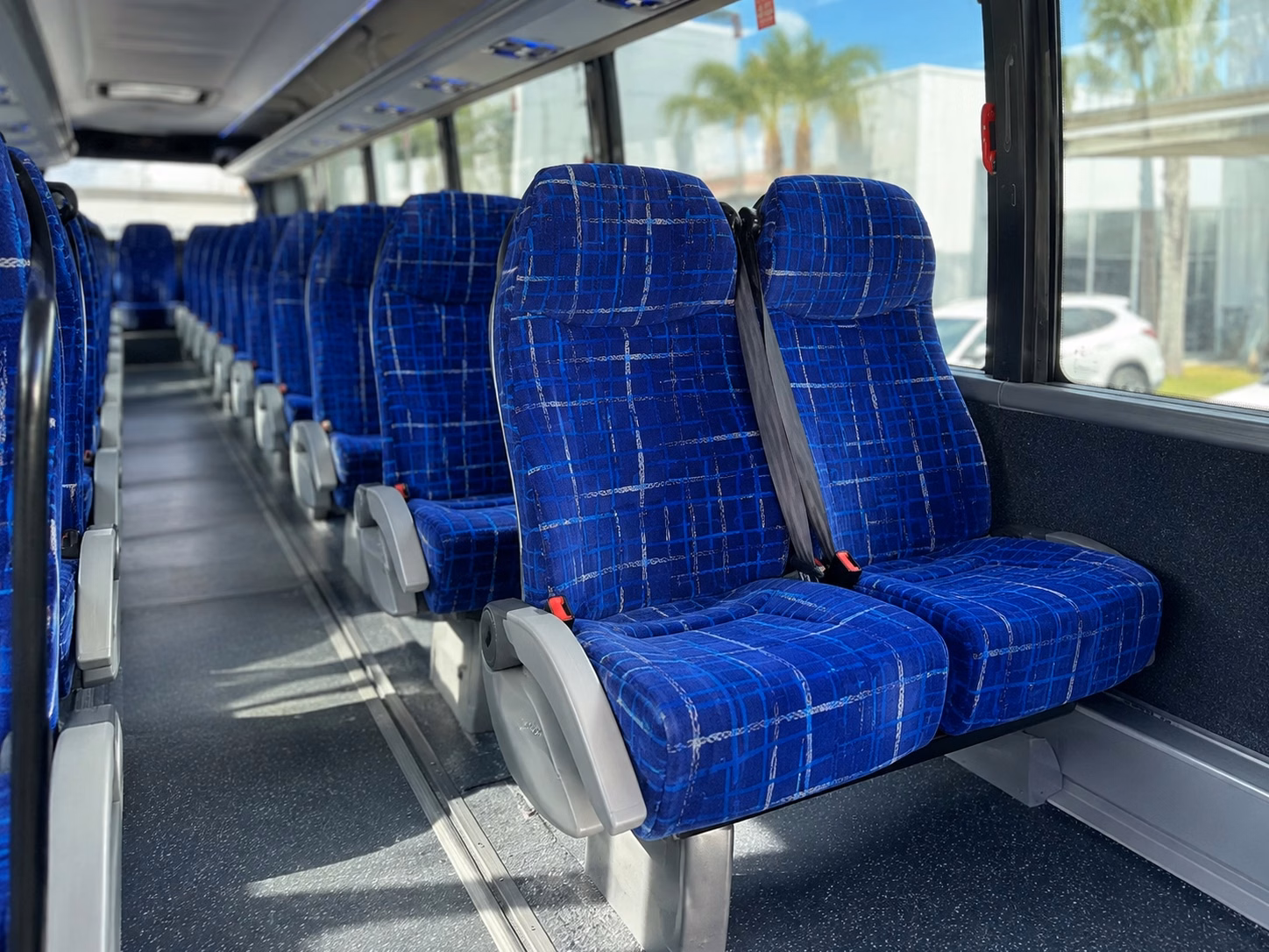 davie charter bus rental interior