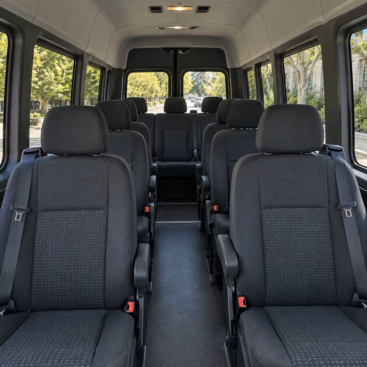 sprinter van with driver interior